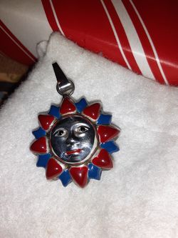 925.Silver. Sun Pendant.