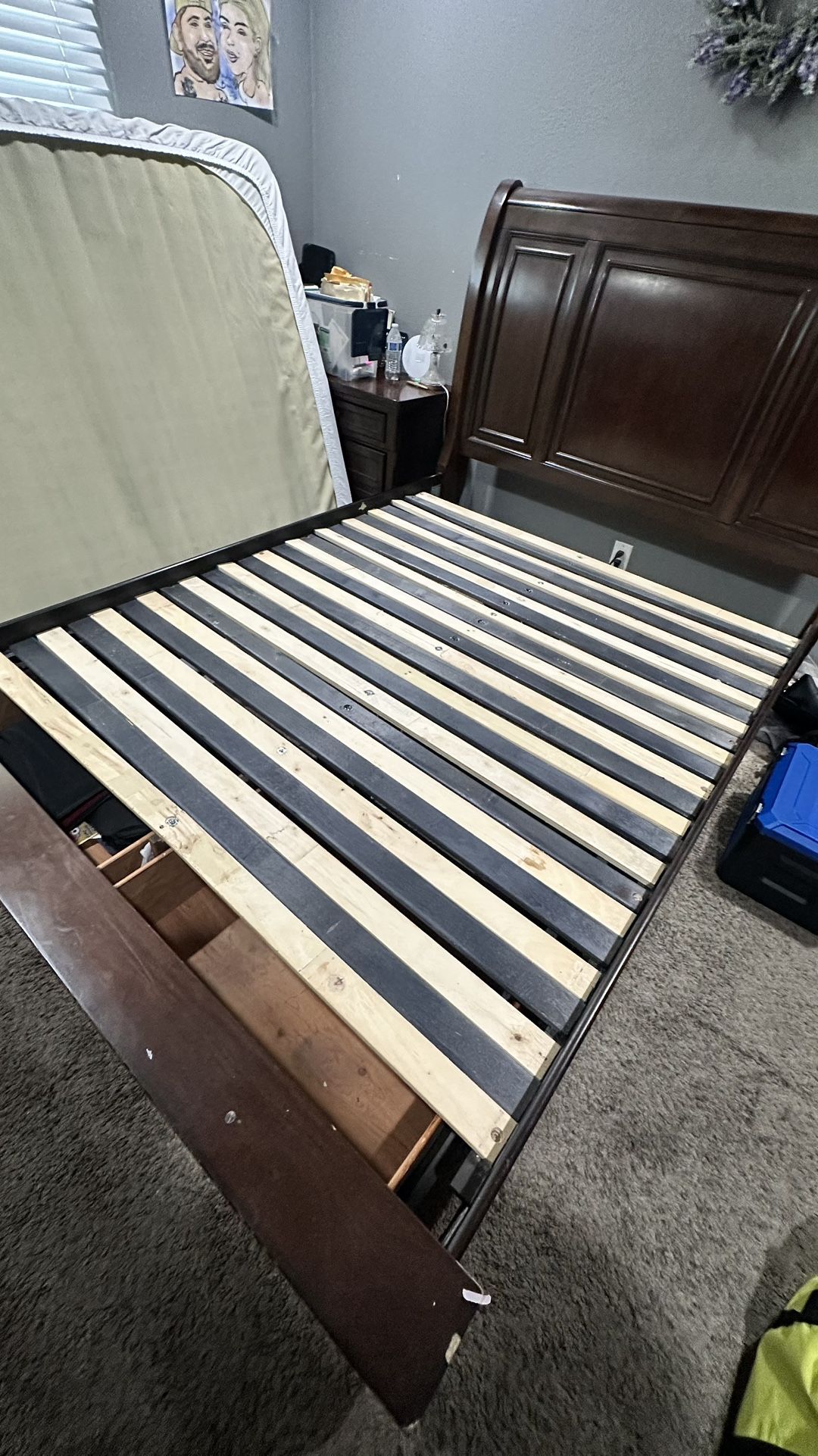 Ashley Furniture Queen Bed Frame With Storage Drawers