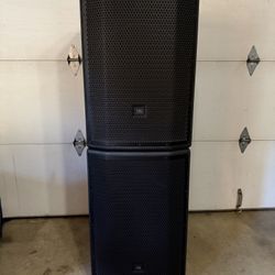 JBL PRX Speakers w/ Padded Bags