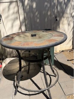 Free bar height table and chairs