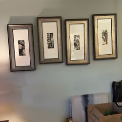 Vintage R Crespi Milan Abstract Giclee Art Print Signed Framed   COA 22x18inch 