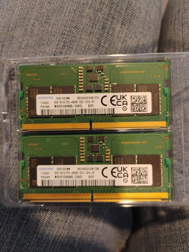 16GB (2x8GB) Sodimm DDR5 4800mhz