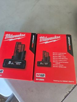 Milwaukee M12 HB5 HIGH OUTPUT 12V 5.0Ah Battery New
