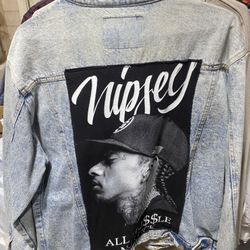 Nipsey Hussle Jean Jacket Men’s Size Large 