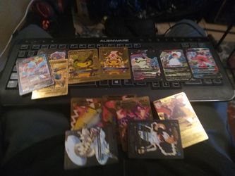 Pokémon Gold Foil Card Lot fan cards proxy