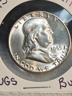 #694 Silver 1955 Bugs Bunny Franklin Half dollar coin