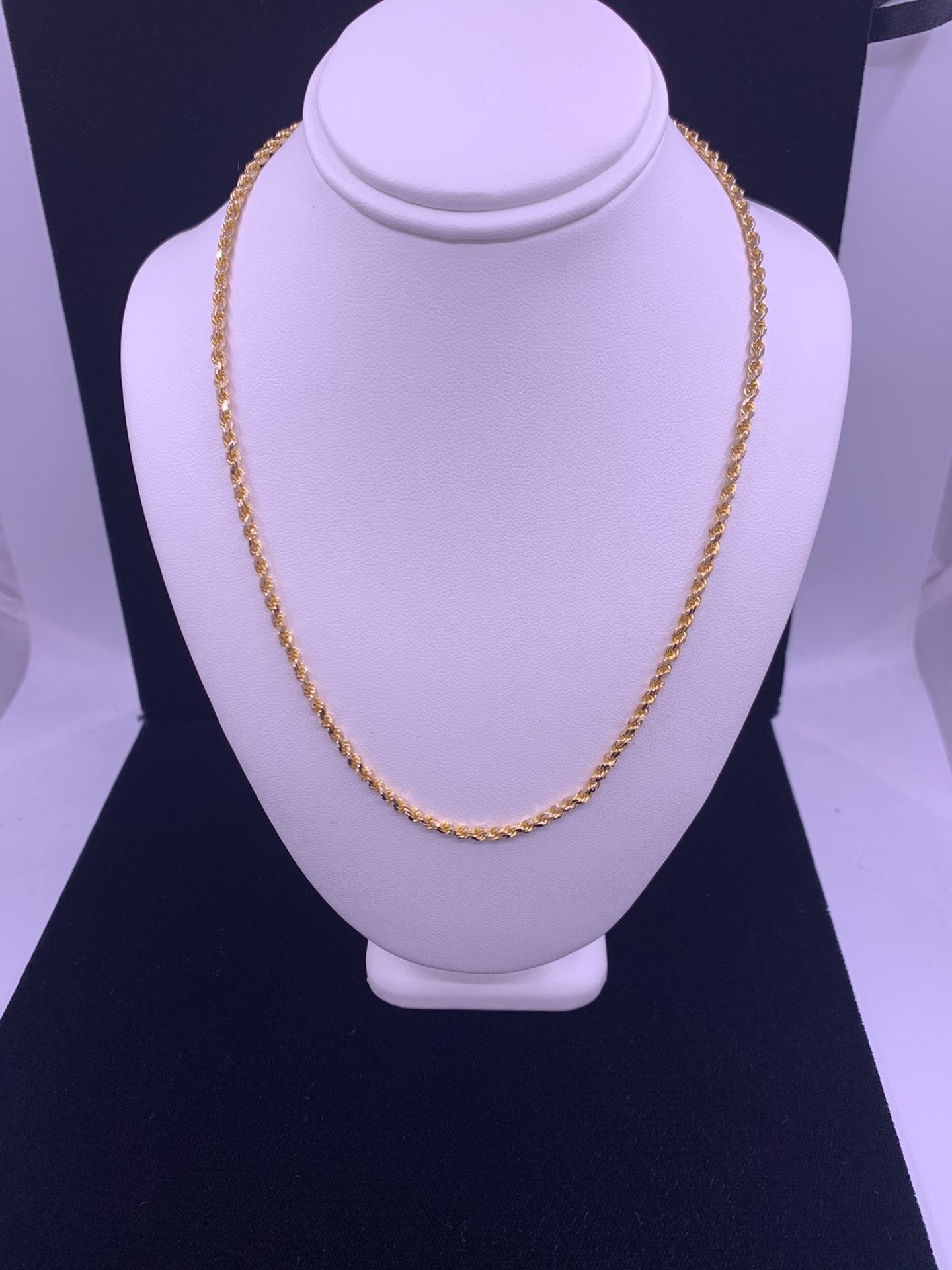 Gold Rope Chain 11.9g 21kt 15”