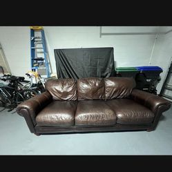 Genuine Leather Couch
