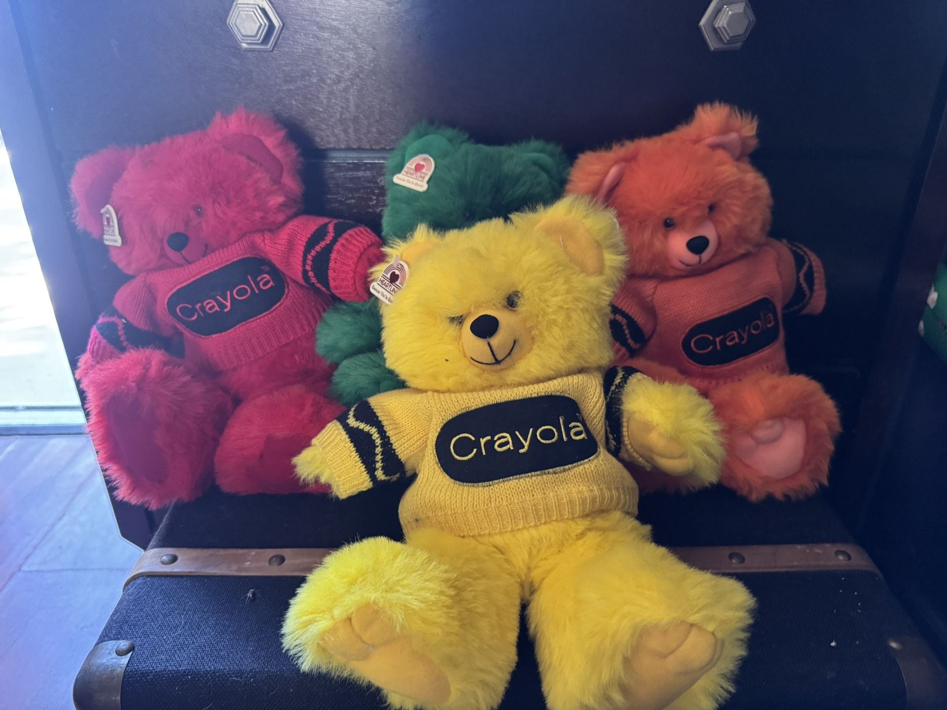 vintage 1986 yellow Crayola Bear plush