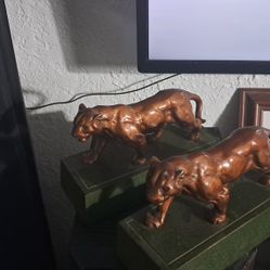 Rare Antique Book ends bronze in color 