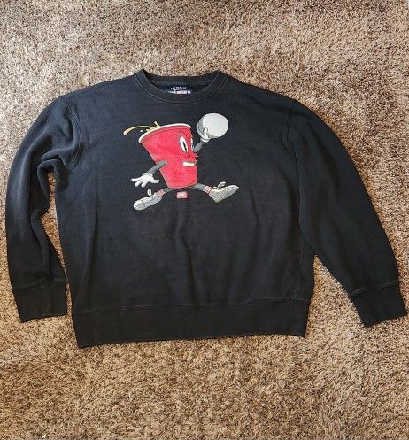 Vintage Ecko Unltd Xxl Red Solo Pong Cup Sweatshirt