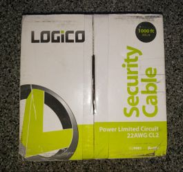 Security, Camera Cable 4 Wire Strand 1,000 Ft Box. 80-90% Left