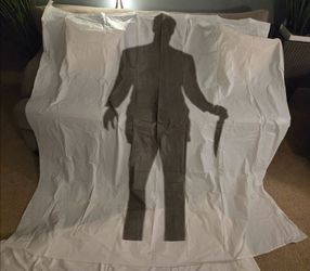 Horror Halloween Shadow Silhouette Shower Curtain