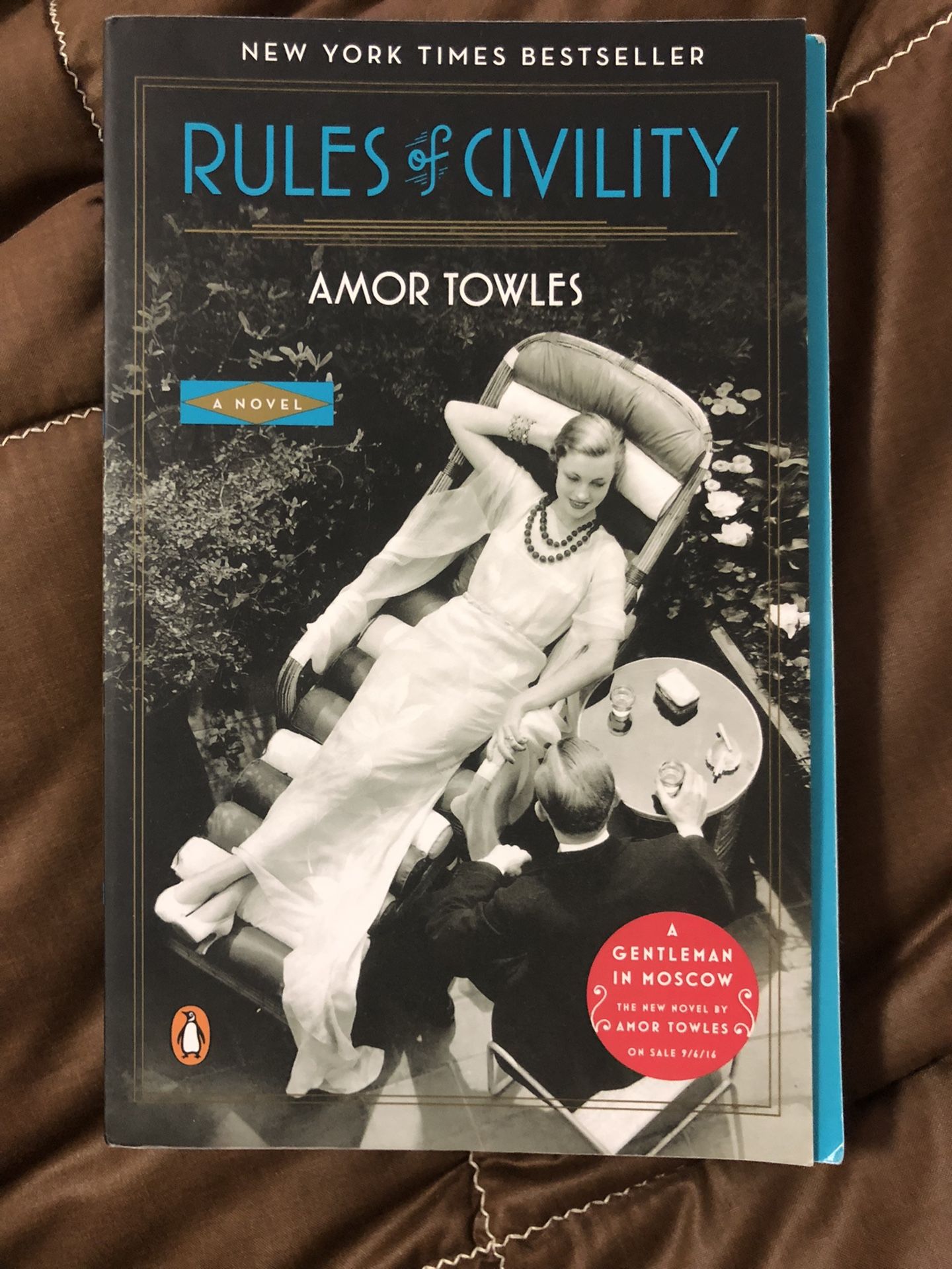 Rules of Civility by Amor Towles (paperback)