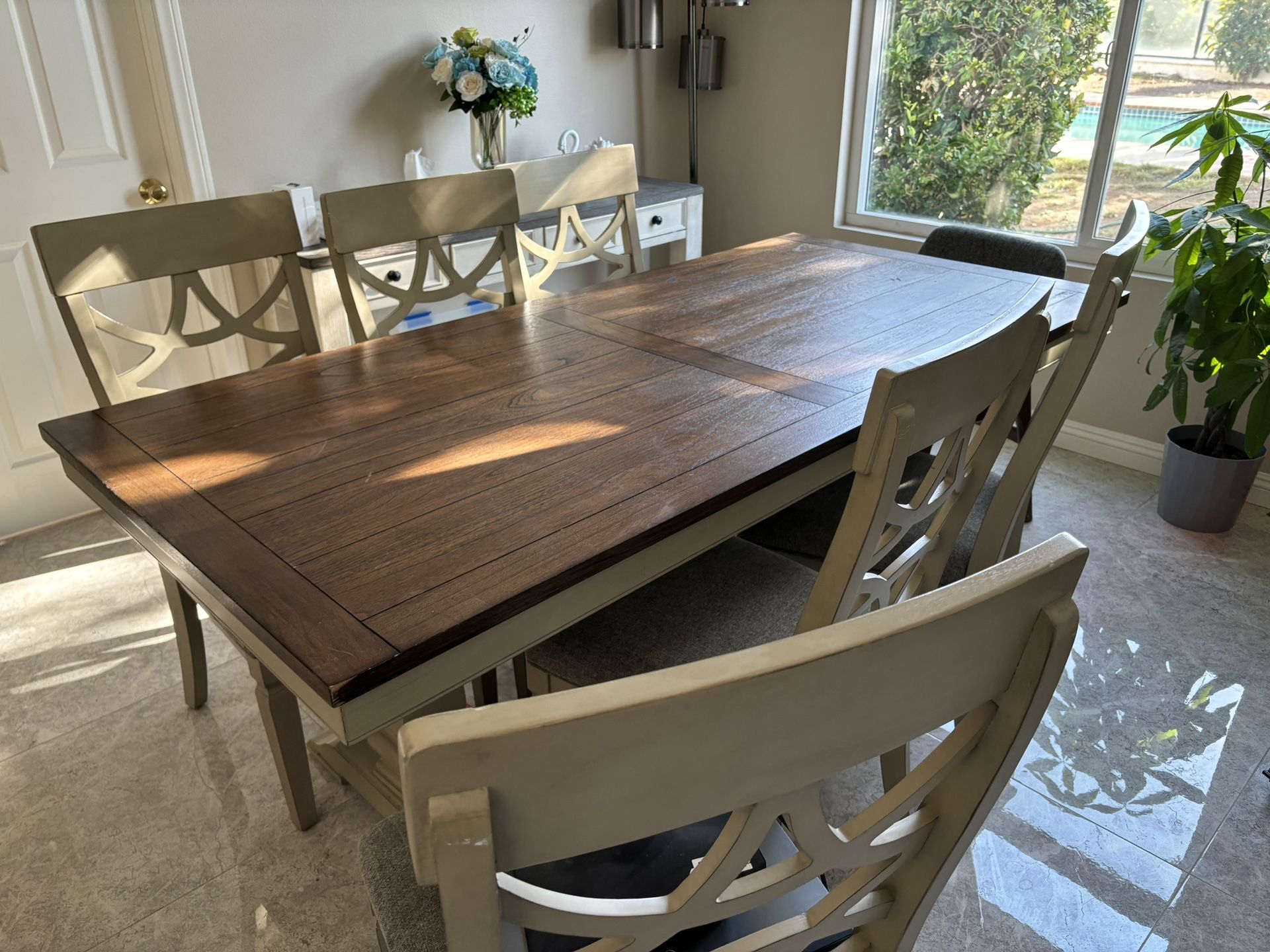 Dining Table With Six Chairs