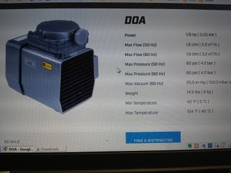 GAST DOA oilless diaphragm pump compressor DOA-v191-AA