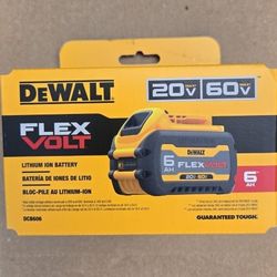 Dewalt 60v Flexvolt Battery 6.0 Ah Brand New