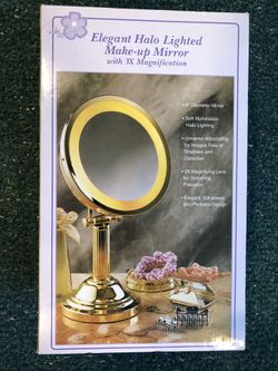 ELEGANT HALO LIGHTED MAKE-UP MIRROR
