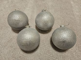 Large glitter ornaments