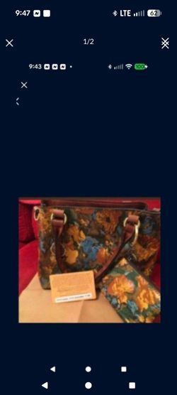 Patricia Nash Leather Purse and coin pouch and strap