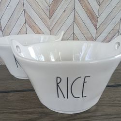 Set Of 2 Rae Dunn "Rice" Bowls ✨$15 For BOTH✨