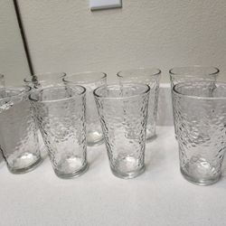 Libbey Illusion 16.2 oz . Beverage Glassware, Set If 8. Very Good Condition. 