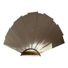 Large 12 Panel Beveled Shell Wall Mirror