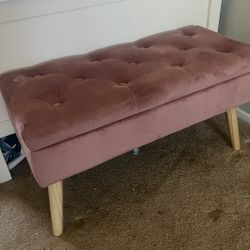 Pink Storage Bench