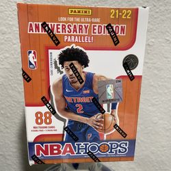 2021-22 Panini NBA Hoops Blaster Box Anniversary Edition 8 Packs 88 Cards New
