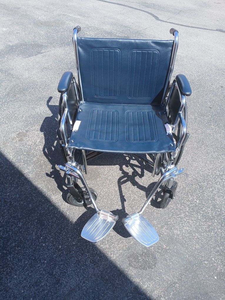 Medline Black Extra Wide Wheelchair Model # MDS806800
