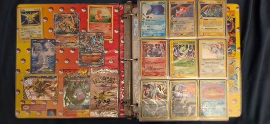 Old Pokémon binder card holder