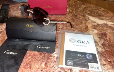 Moissiante stones Vvs 5ct silver C sunglasses (PASSES DIAMOND TESTER)(ON SALE)