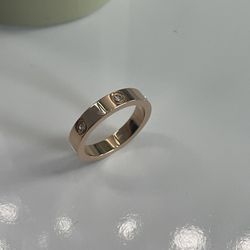 Stainless Steel Crystals Ring