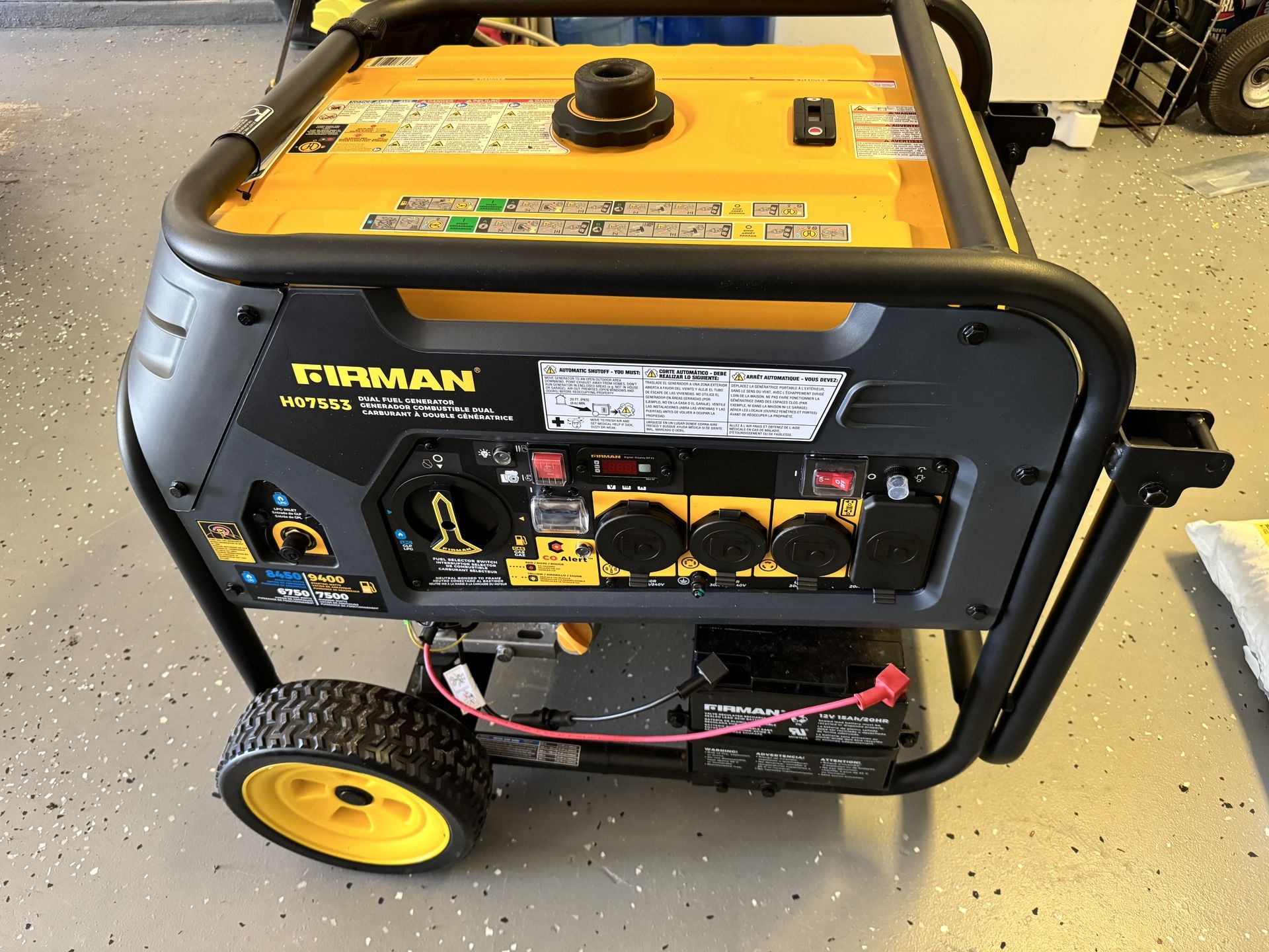 Firman Dual Fuel Generator