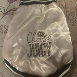 Juicy Couture dog jacket - glamorous and cute #dogaccessories#juicy couture Size M