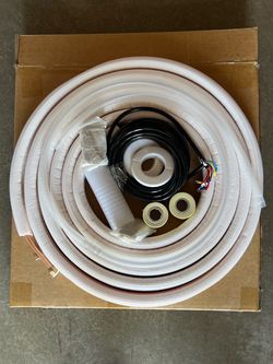 Mini Split Installation Kit with Insulated Line Set 1/4 * 3/8 25ft copper line
