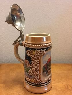 GERMAN BEER STEIN,VINTAGE 1980’S COCA-COLA COWBOY WHATABURGER MUGS,BRAUHAUS RIEGELE GERMAN GLASS BEER MUG STEIN,HOFBRAU MUNICH OCTOBERFEST BEER STEIN,