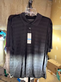 Black polo shirt