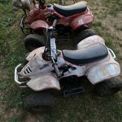 Two Small Four Wheelers For Sale 110 Cc Asking For $600 For Both 300 For One Dm For More Detail