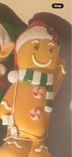 Blow mold Gingerbread Man Christmas Light-Up Decoration