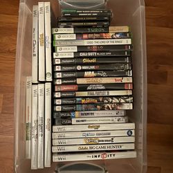 Empty Video Game Cases