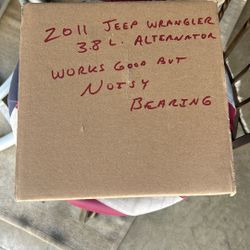 Jeep wrangler Alternator $20
