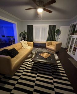 Lulu&Georgia Olwina Leather Coffee Table