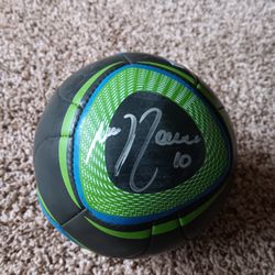 Mauro Rosales Autographed Sounders Mini Soccer Ball
