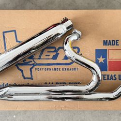 D&D Billet Cat 2-1 Exhaust Chrome – M8 Touring