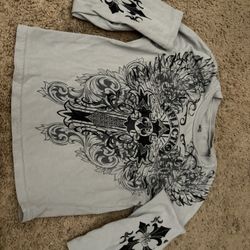 Vintage Affliction “Live Fast” Long Sleeve- XS - Front And Back Graphic
