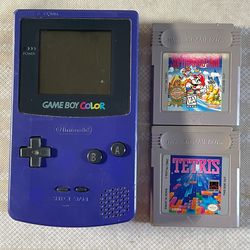 Gameboy Color  🍇 Purple w/Games