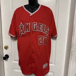 Mens Trout Angels baseball jersey