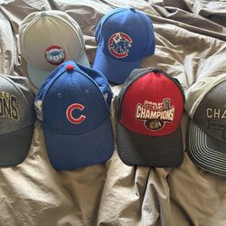 Hat sale - all very good condition, $20 each except for any Cubs/Blackhawks champs $25 each