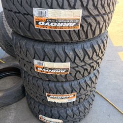 33x12.50r20 Arroyo tires MT Nuevas Con 50,000 Millas De Garantía Las 4